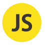 JavaScript logo in shape of orange cube
