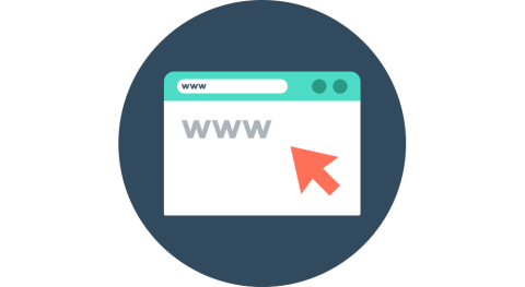 a web page with red arrow pointing to top page result