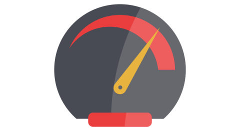 Speedometer suggesting that speed is increasing